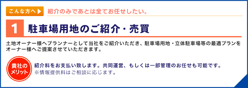 駐車場用地のご紹介・売買